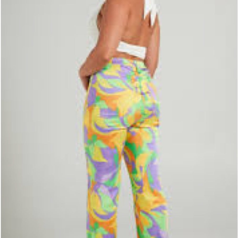 danielle bernstein by weworewhat ankle flare Saved by the Bell pants