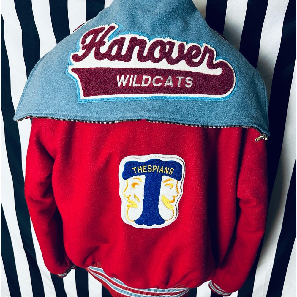 Holloway Vintage Hanover High School Varsity Letterman Jacket w/ Patches & Pins