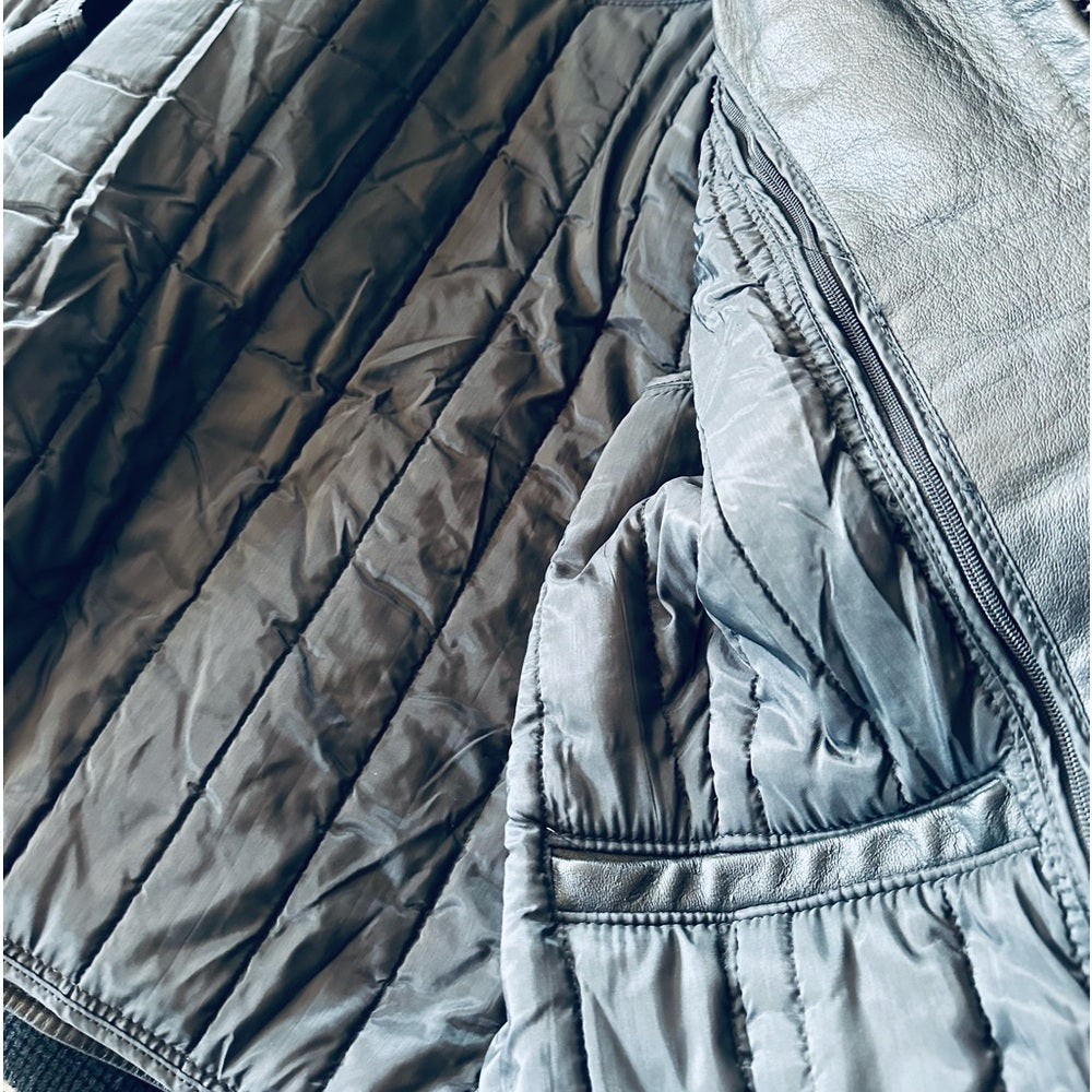 B.I.E. Custom Leather Coats Vintage Fringe Jacket w/ Black Suede Inlaid Roses