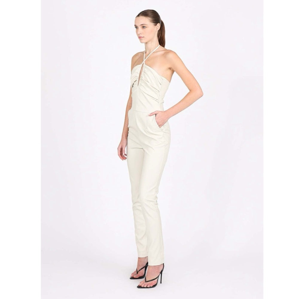 NONCHALANT Label Juno Vegan Leather Jumpsuit