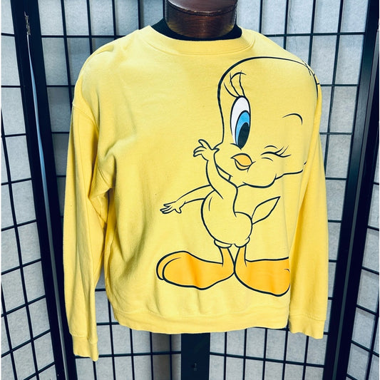 Looney Tunes Tweety Bird Yellow Vintage Sweatshirt