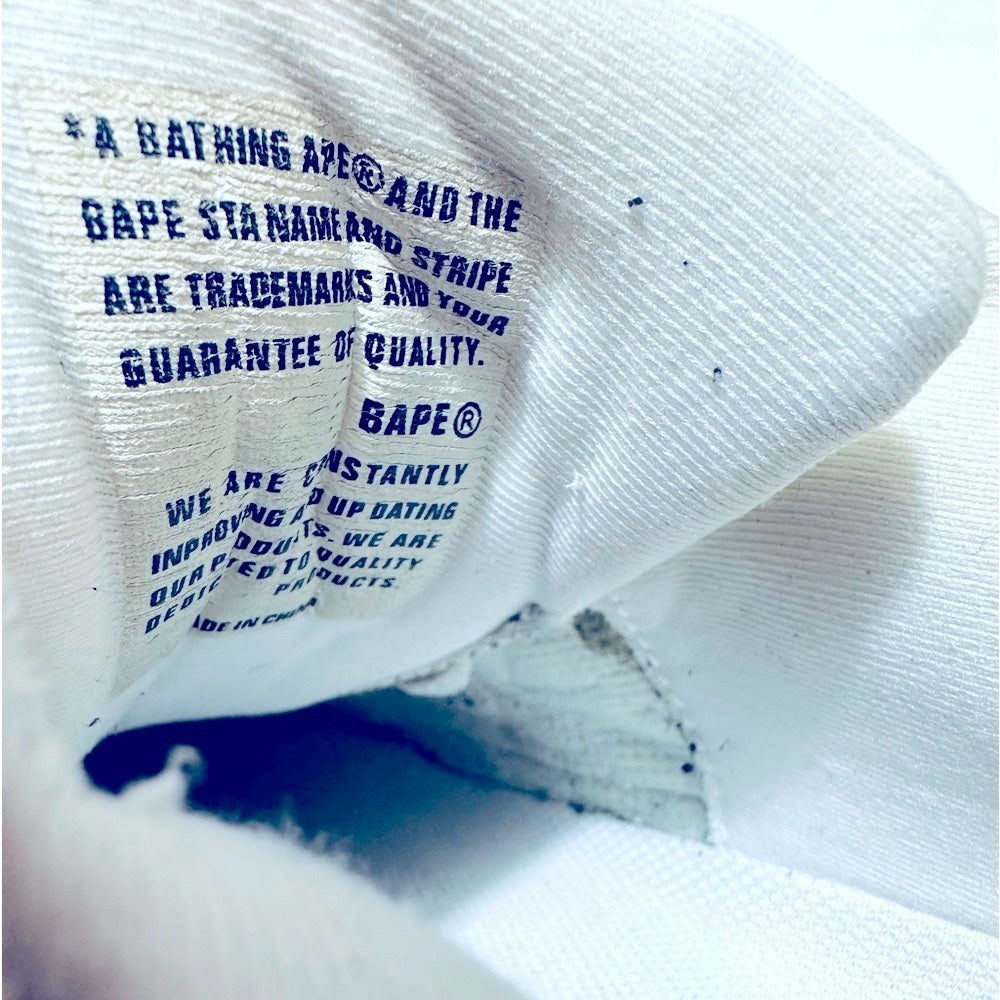 BAPE STA - A Bathing Ape RARE Low Sax Glitter Leather Cotton Candy VTG Sneakers