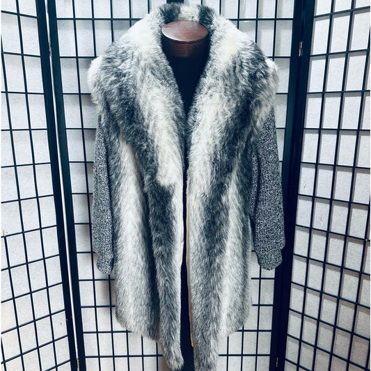 American Signature Vintage Bold Collar Faux Fur - Made in USA