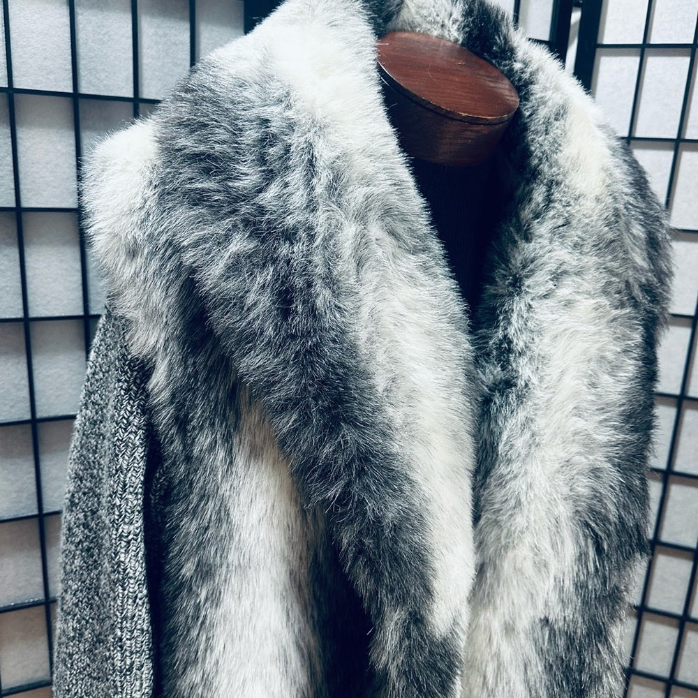 American Signature Vintage Bold Collar Faux Fur - Made in USA