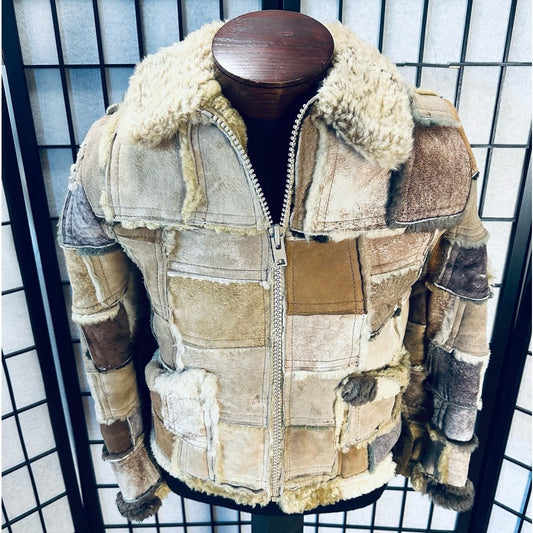 Mirabel Vintage RARE 100% Moutin Sheepskin Shearling Jacket